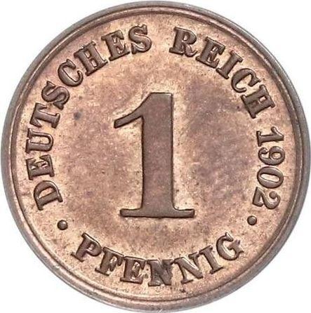 Obverse 1 Pfennig 1902 D "Type 1890-1916" - Germany, German Empire