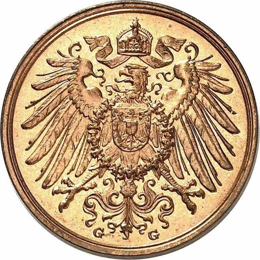 Reverso 2 Pfennige 1906 G "Tipo 1904-1916" - valor de la moneda  - Alemania, Imperio alemán