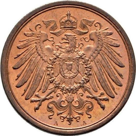 Reverso 2 Pfennige 1905 A "Tipo 1904-1916" - valor de la moneda  - Alemania, Imperio alemán
