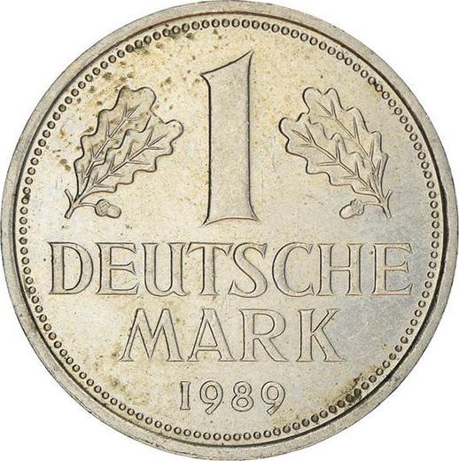 Аверс монеты - 1 марка 1989 года G - цена  монеты - Германия, ФРГ