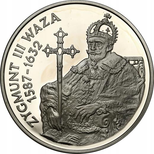Reverso 10 eslotis 1998 MW ET "Segismundo III Vasa" Retrato de medio cuerpo - valor de la moneda de plata - Polonia, República moderna