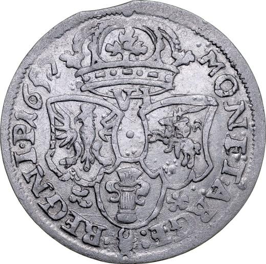 Reverso Szostak (6 groszy) 1657 IT "El diluvio sueco" - valor de la moneda de plata - Polonia, Juan II Casimiro