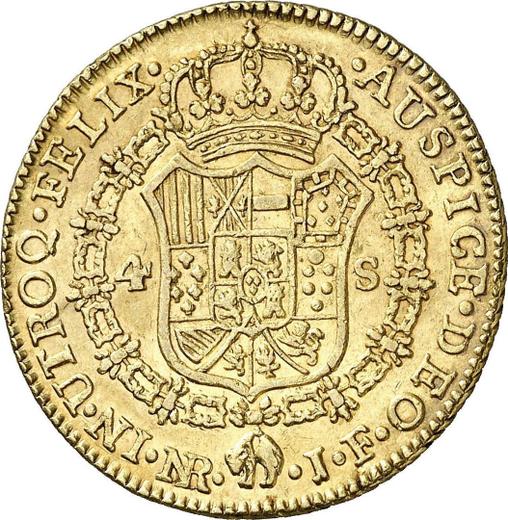 Rewers monety - 4 escudo 1818 NR JF - cena złotej monety - Kolumbia, Ferdynand VII