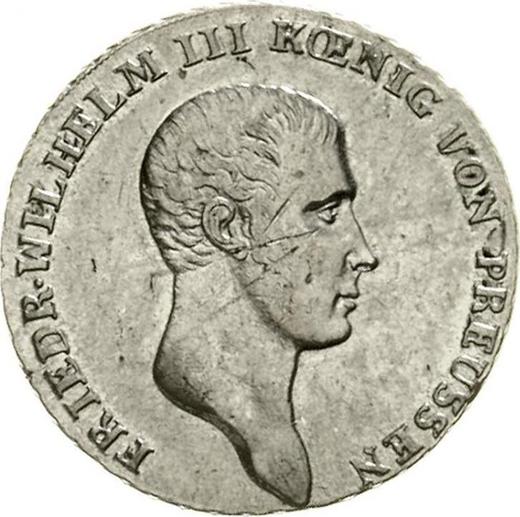 Аверс монеты - 1/3 талера 1809 года G - цена серебряной монеты - Пруссия, Фридрих Вильгельм III