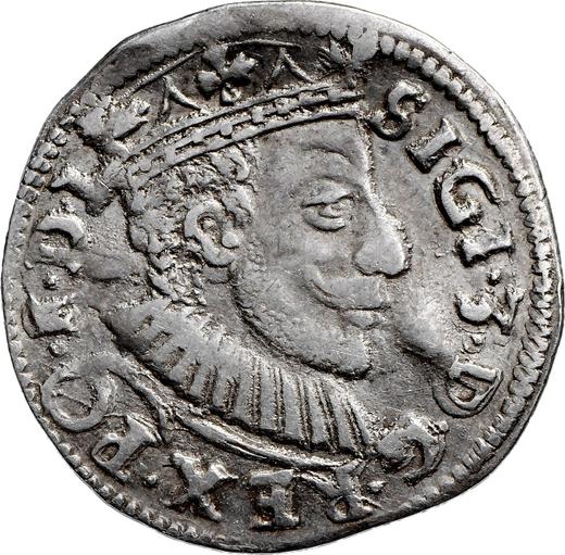 Аверс монеты - Трояк (3 гроша) 1590 года IF "Познаньский монетный двор" - цена серебряной монеты - Польша, Сигизмунд III Ваза