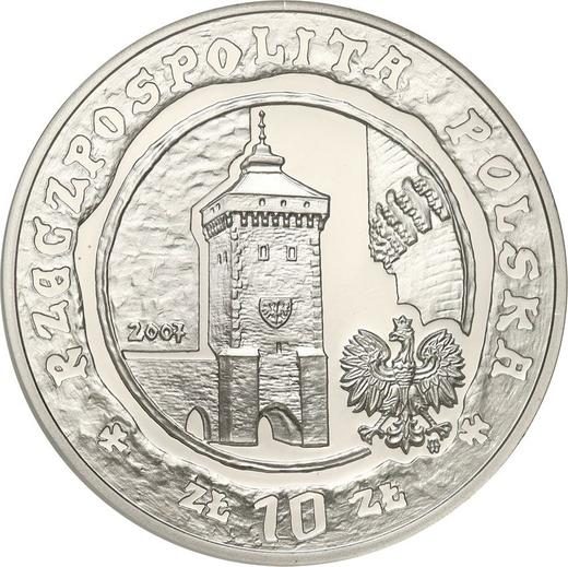 Аверс монеты - 10 злотых 2007 года MW RK "750 лет Кракову" - цена серебряной монеты - Польша, III Республика после деноминации
