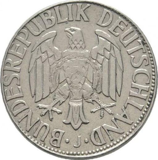 Реверс монеты - 2 марки 1951 года Малый вес - цена  монеты - Германия, ФРГ