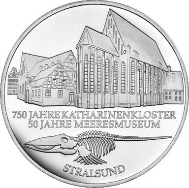 Obverse 10 Mark 2001 D "St. Catherine's Monastery" - Silver Coin Value - Germany, FRG