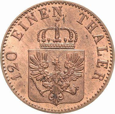 Anverso 3 Pfennige 1862 A - valor de la moneda  - Prusia, Guillermo I
