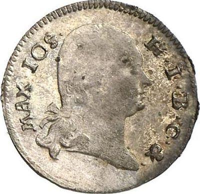 Аверс монеты - 1 крейцер 1804 года "Тип 1799-1804" - цена серебряной монеты - Бавария, Максимилиан I