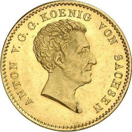 Obverse 10 Thaler 1828 S - Gold Coin Value - Saxony-Albertine, Anthony