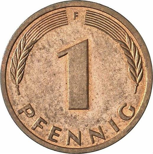 Аверс монеты - 1 пфенниг 1990 года F - цена  монеты - Германия, ФРГ