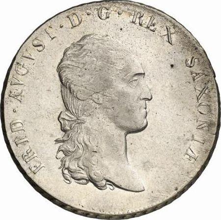 Anverso Tálero 1808 S.G.H. "Minero" - valor de la moneda de plata - Sajonia, Federico Augusto I