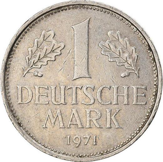 Anverso 1 marco 1971 J - valor de la moneda  - Alemania, RFA