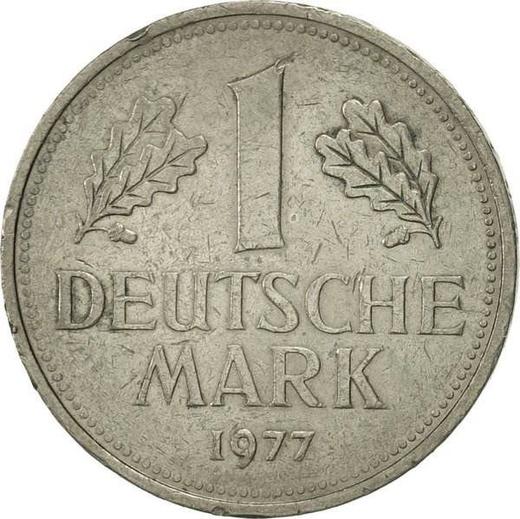 Awers monety - 1 marka 1977 J - cena  monety - Niemcy, RFN