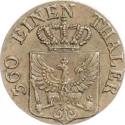 Anverso 1 Pfennig 1825 D - valor de la moneda  - Prusia, Federico Guillermo III