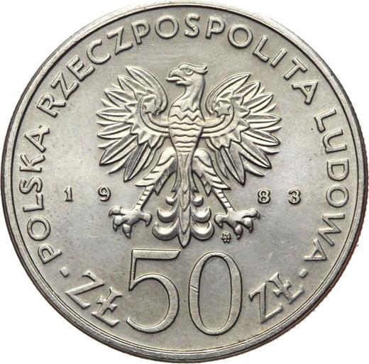 Obverse 50 Zlotych 1983 MW SW "Ignacy Lukasiewicz" Copper-Nickel -  Coin Value - Poland, Peoples Republic