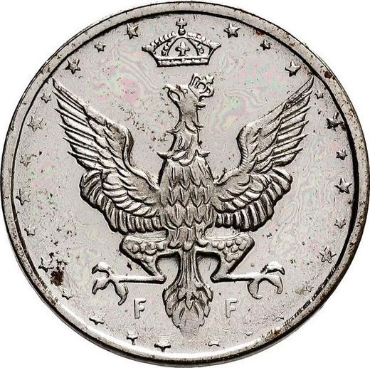 Аверс монеты - 10 пфеннигов 1918 года FF - цена  монеты - Польша, Королевство Польское