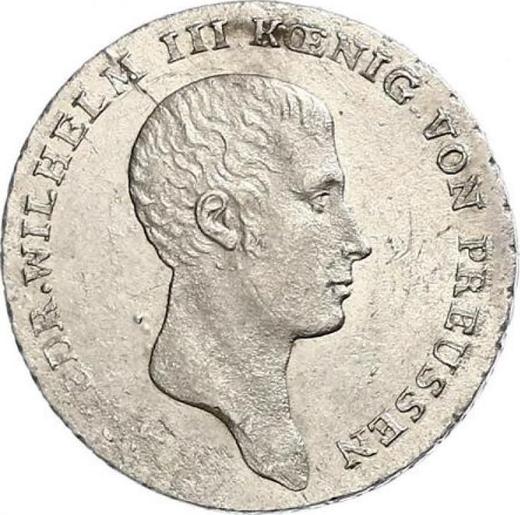 Аверс монеты - 1/6 талера 1812 года B - цена серебряной монеты - Пруссия, Фридрих Вильгельм III