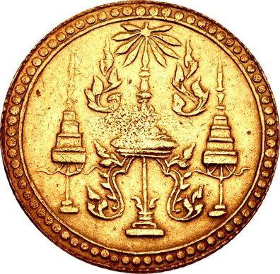 Awers monety - Tot (8 batów) 1863 - cena złotej monety - Tajlandia, Rama IV