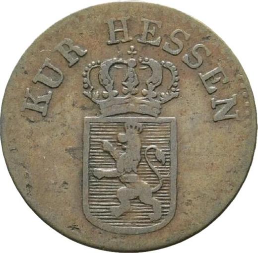 Аверс монеты - 1/4 крейцера 1830 года - цена  монеты - Гессен-Кассель, Вильгельм II