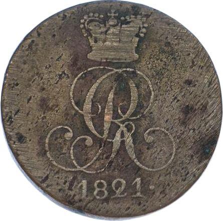 Anverso 2 Pfennige 1821 C - valor de la moneda  - Hannover, Jorge IV