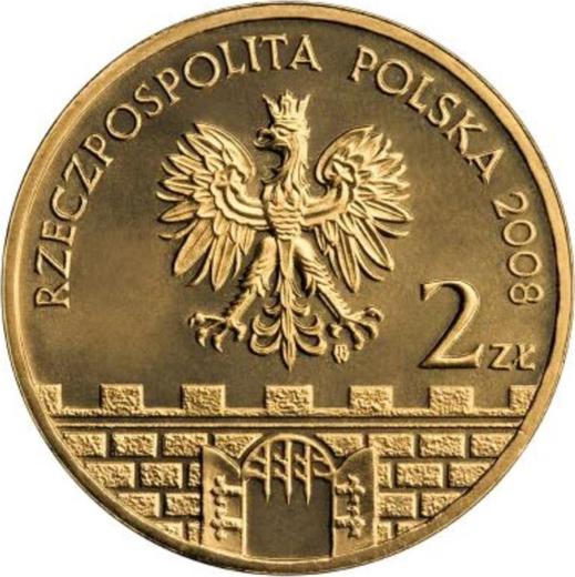 Аверс монеты - 2 злотых 2008 года MW ET "Пётркув-Трыбунальский" - цена  монеты - Польша, III Республика после деноминации