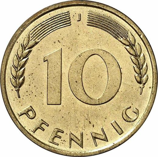 Аверс монеты - 10 пфеннигов 1968 года J - цена  монеты - Германия, ФРГ