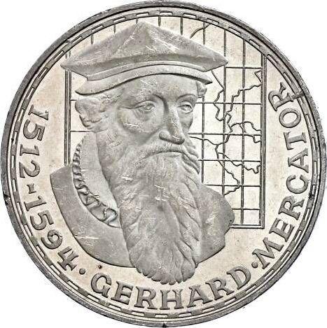Аверс монеты - 5 марок 1969 года F "Герард Меркатор" - цена серебряной монеты - Германия, ФРГ