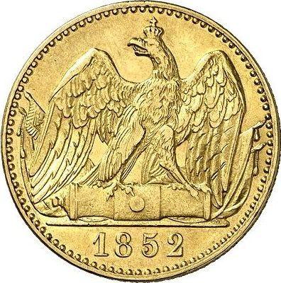 Rewers monety - Podwójny Friedrichs d'or 1852 A - cena złotej monety - Prusy, Fryderyk Wilhelm IV