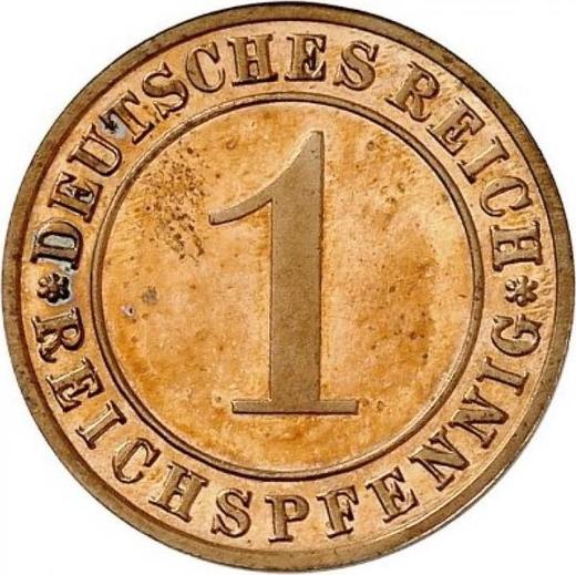 Anverso 1 Reichspfennig 1935 F - valor de la moneda  - Alemania, República de Weimar