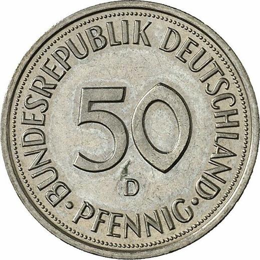 Obverse 50 Pfennig 1984 D -  Coin Value - Germany, FRG