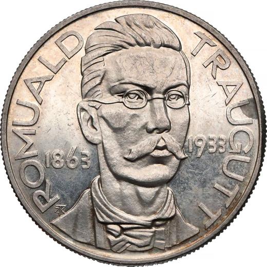 Rewers monety - PRÓBA 10 złotych 1933 ZTK "Romuald Traugutt" Bez napisu PRÓBA - cena srebrnej monety - Polska, II Rzeczpospolita