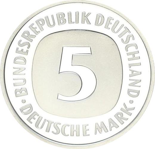 Anverso 5 marcos 1984 G - valor de la moneda  - Alemania, RFA