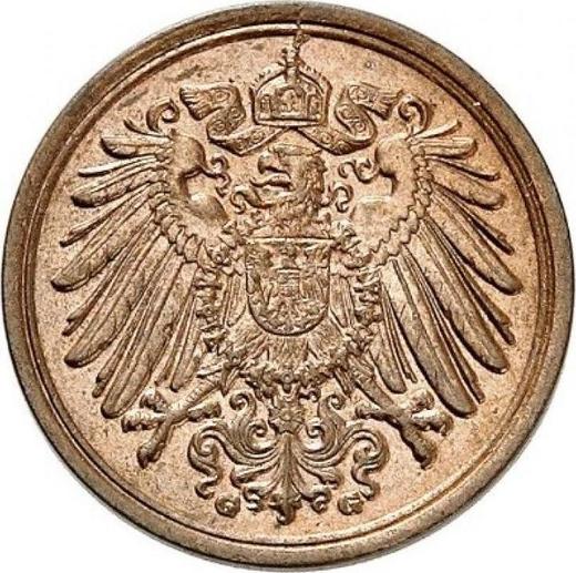 Reverso 1 Pfennig 1902 G "Tipo 1890-1916" - valor de la moneda  - Alemania, Imperio alemán