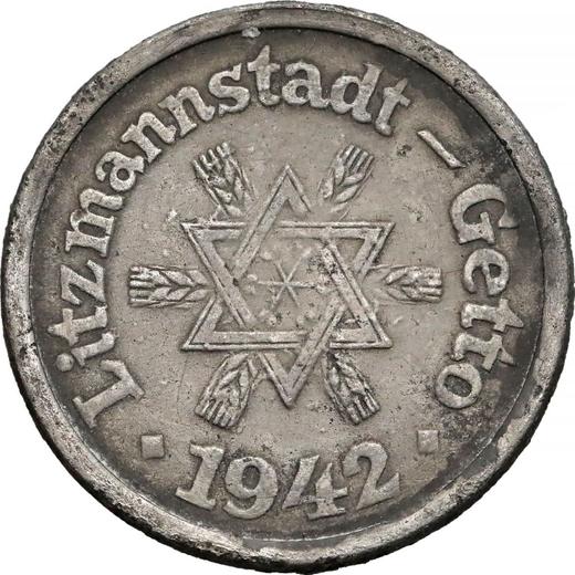 Аверс монеты - 10 пфеннигов 1942 года "Лодзинское гетто" Первый выпуск - цена  монеты - Польша, Немецкая оккупация