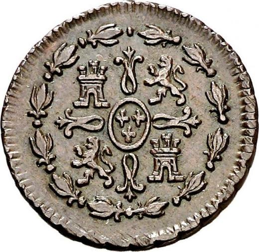 Rewers monety - 1 maravedi 1793 - cena  monety - Hiszpania, Karol IV