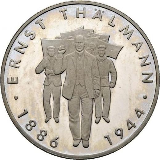 Anverso 10 marcos 1986 A "Ernst Thälmann" - valor de la moneda  - Alemania, República Democrática Alemana (RDA)