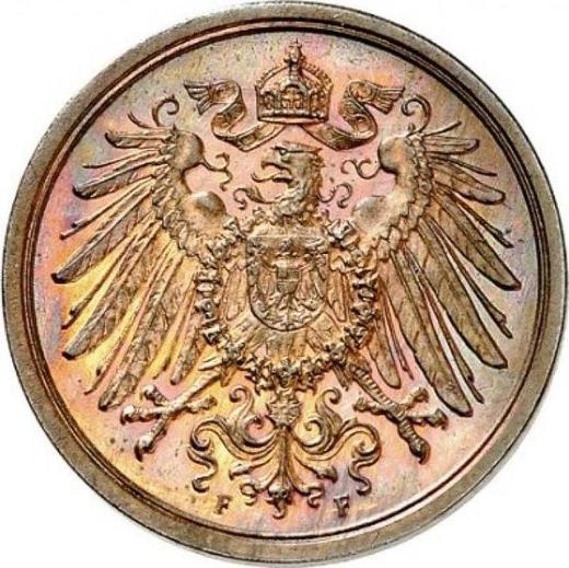 Reverso 2 Pfennige 1913 F "Tipo 1904-1916" - valor de la moneda  - Alemania, Imperio alemán