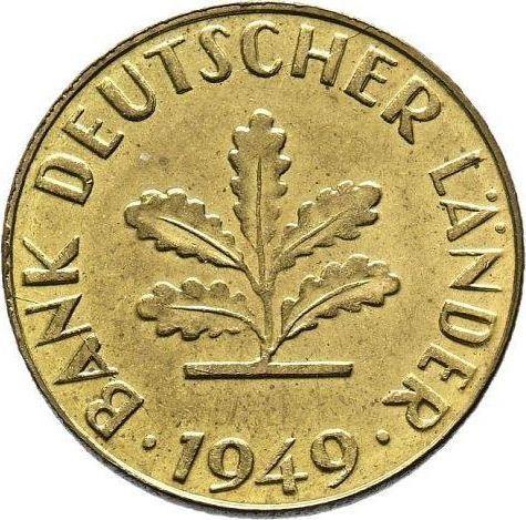 Reverse 10 Pfennig 1949 J "Bank deutscher Länder" - Germany, FRG