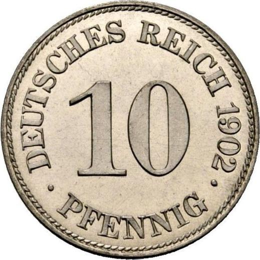 Аверс монеты - 10 пфеннигов 1902 года E "Тип 1890-1916" - цена  монеты - Германия, Германская Империя
