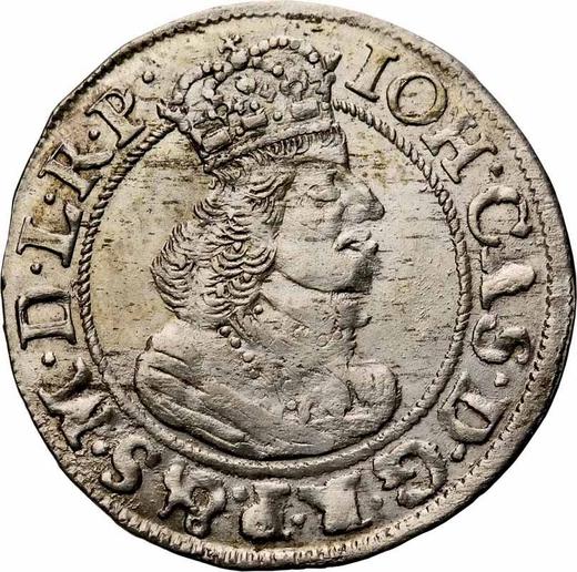 Obverse 2 Grosz (Dwugrosz) 1653 GR "Danzig" - Silver Coin Value - Poland, John II Casimir