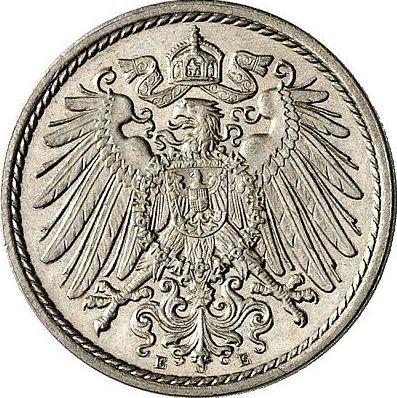 Реверс монеты - 5 пфеннигов 1901 года E "Тип 1890-1915" - цена  монеты - Германия, Германская Империя
