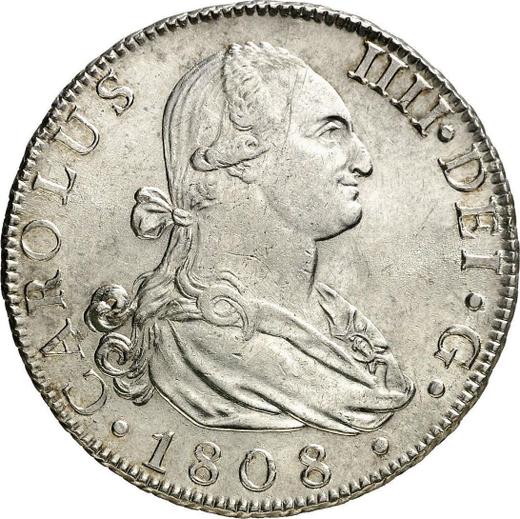Obverse 8 Reales 1808 M AI - Silver Coin Value - Spain, Charles IV