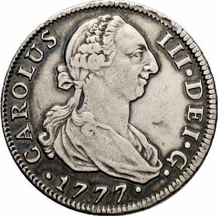 Awers monety - 4 reales 1777 S CF - cena srebrnej monety - Hiszpania, Karol III