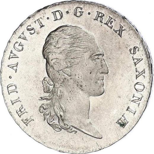 Аверс монеты - 2/3 талера 1808 года S.G.H. - цена серебряной монеты - Саксония-Альбертина, Фридрих Август I