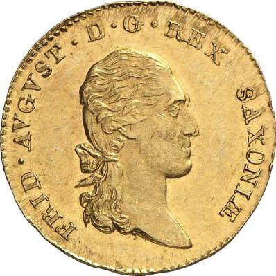 Awers monety - Dukat 1806 S.G.H. - cena złotej monety - Saksonia-Albertyna, Fryderyk August I