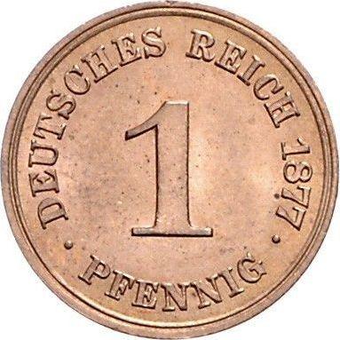 Аверс монеты - 1 пфенниг 1877 года A "Тип 1873-1889" - цена  монеты - Германия, Германская Империя