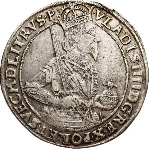 Аверс монеты - Талер 1634 года II "Торунь" - цена серебряной монеты - Польша, Владислав IV