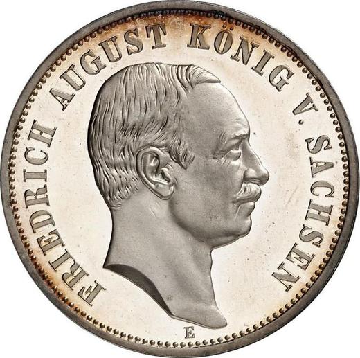 Anverso 3 marcos 1913 E "Sajonia" - valor de la moneda de plata - Alemania, Imperio alemán